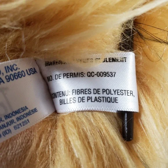 Aurora World Toots the Hedgehog Plush 6" Shaggy Golden Fur Stuffed Animal NWT - Picture 6 of 12